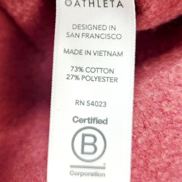 ATHLETA Maple Red turtle  Neck Sweatshirt Warm Pullover Size M - Picture 4 of 11